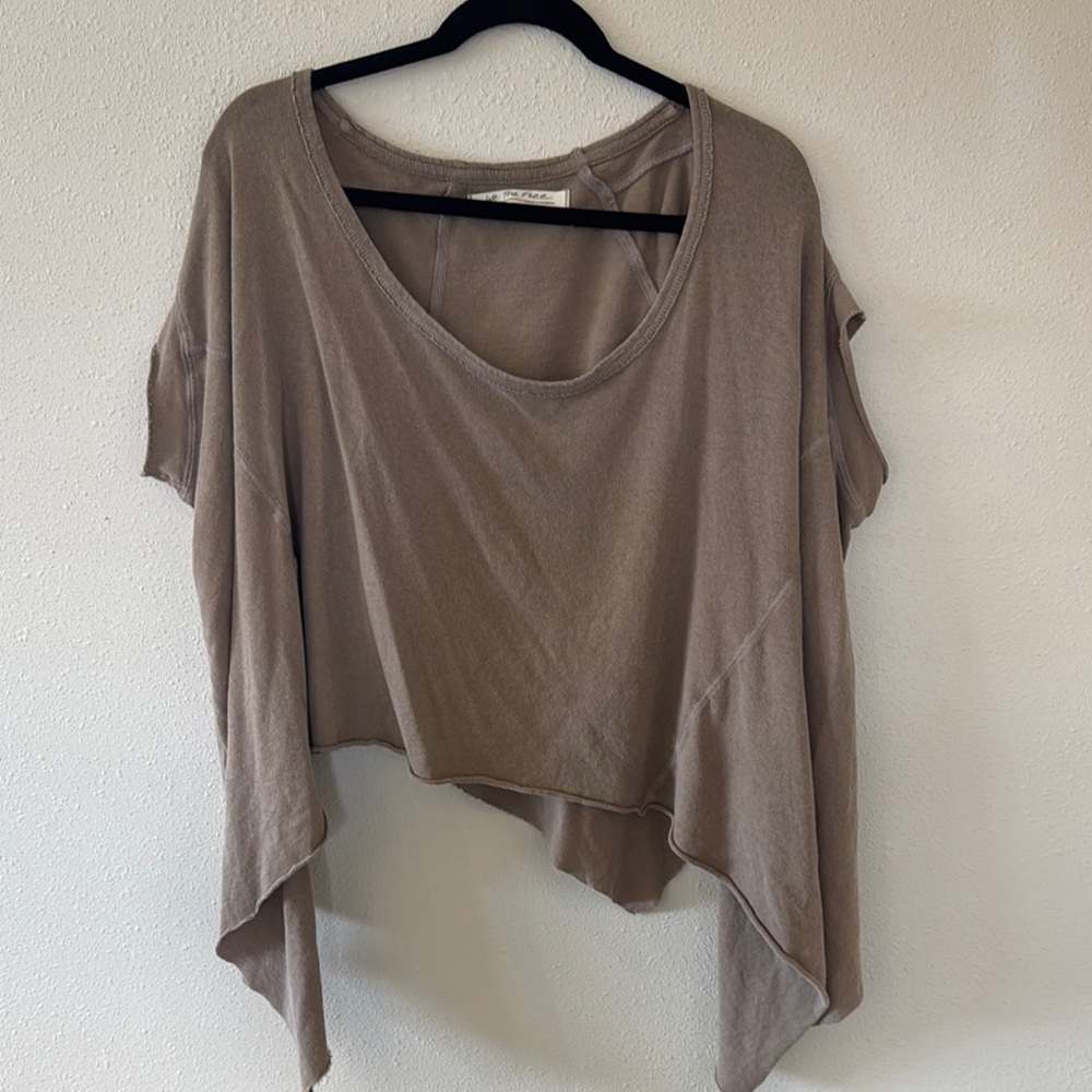 Asymmetrical Brown Women's Top